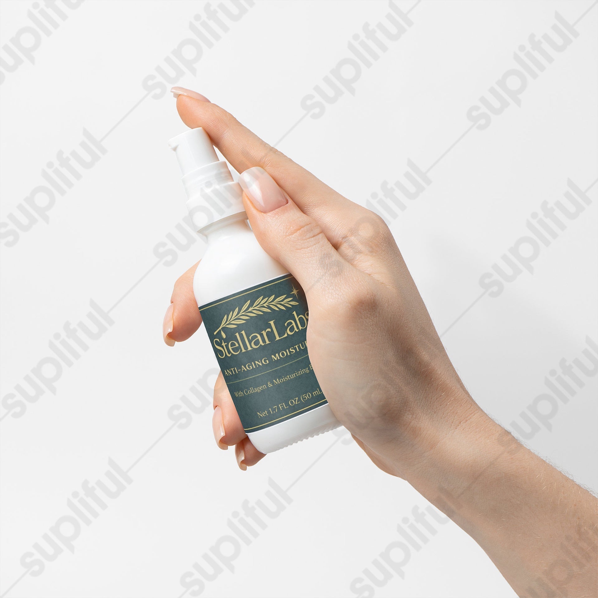 Anti Aging Moisturizer being used