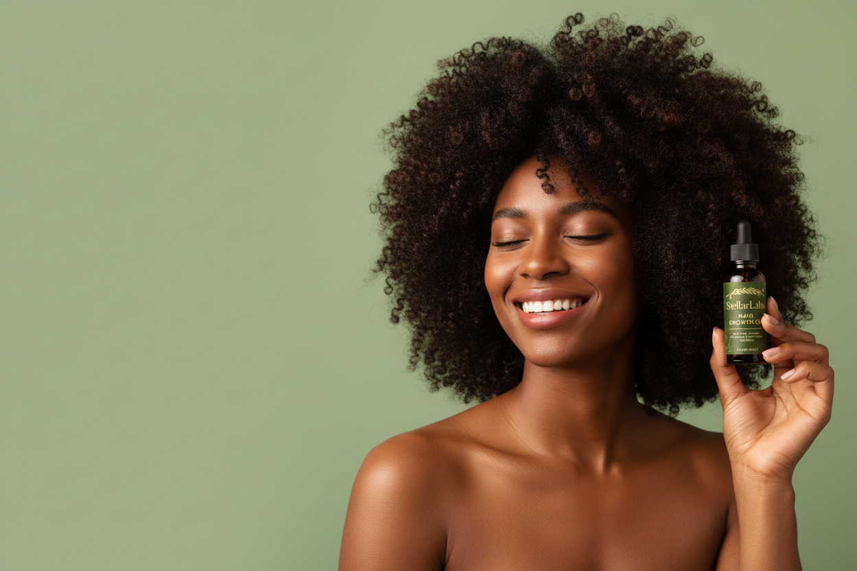 Woman Holding StellarLabs Product